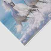 Papier Mousseline Chevaux blancs andalous (Détail)