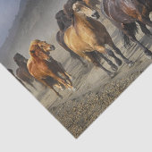 Papier Mousseline Chevaux dans un tir (Détail)