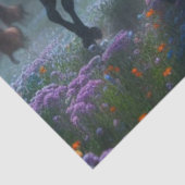 Papier Mousseline Chevaux de lune sauvage (Détail)