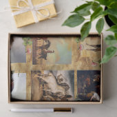 PAPIER MOUSSELINE CHEVAUX PEINTURES D'ART FIN PARCHEMENT, CHAUSSURES (Cadeau)