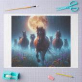 Papier Mousseline Chevaux sauvages (Artisanat)