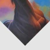 Papier Mousseline chevaux sauvages (Détail)