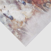 Papier Mousseline Chevaux sauvages "Chevaux de course" (Détail)