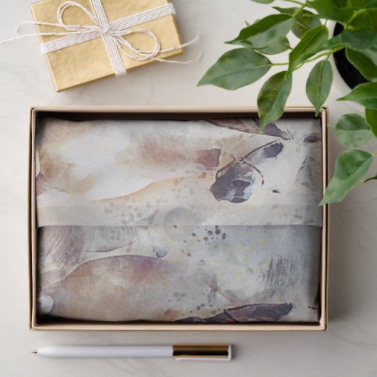 Papier Mousseline Chevaux sauvages Western Découpage Art (Cadeau)