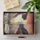 Papier Mousseline Chevaux sur le rivage (Cadeau)