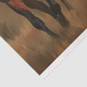 Papier Mousseline Chevaux traversant la page de découpage des prairi (Détail)