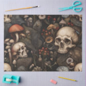 Papier Mousseline Chevêches gothiques foncés d'Halloween découpage t (Artisanat)