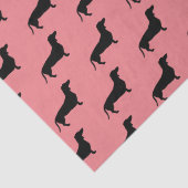 Papier Mousseline Cheveux courts Dachshund - Silhouette 1 (Détail)