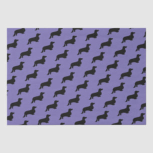 Papier Mousseline Cheveux longs Dachshund - Silhouette 1