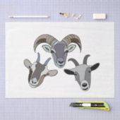 Papier Mousseline Chèvre animal drôle chèvre (Artisanat)