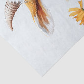 Papier Mousseline Chèvre de printemps Kid Jaune Fleurs sauvages Déco (Détail)