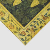 Papier Mousseline CHÈVRE FLEUVE, FLEURS CHESTNUT TREE vert Jaune (Détail)