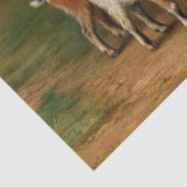 Papier Mousseline Chèvres Et Poulets À La Ferme (Détail)