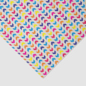 Papier Mousseline Chevron aztèque coloré (Détail)