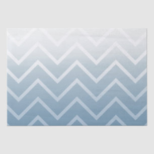 Papier Mousseline Chevron blanc ciel bleu
