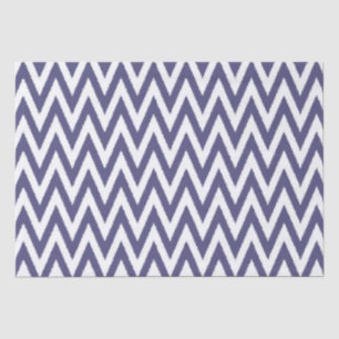 Papier Mousseline Chevron blanc violet