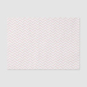Papier Mousseline Chevron Corail et Sable (Recto)