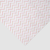Papier Mousseline Chevron Corail et Sable (Détail)