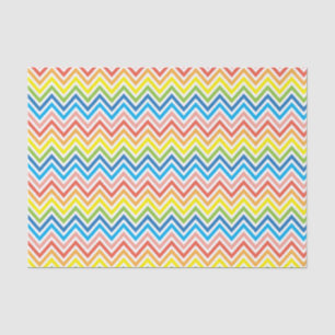 Papier Mousseline Chevron de couleur vive
