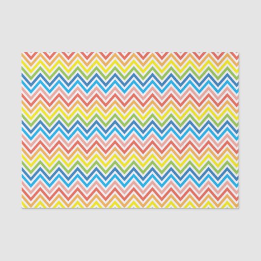 Papier Mousseline Chevron de couleur vive (Recto)