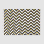 Papier Mousseline Chevron Doré  (Recto)