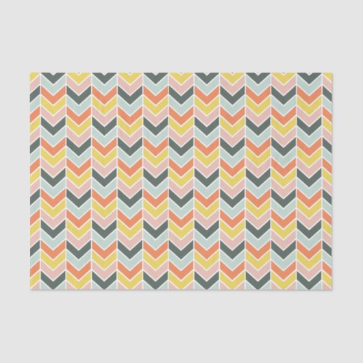 Papier Mousseline Chevron gai par des copies d'origami (Recto)
