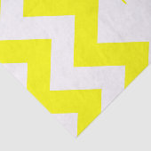 Papier Mousseline Chevron jaune gras avec monogramme (Détail)
