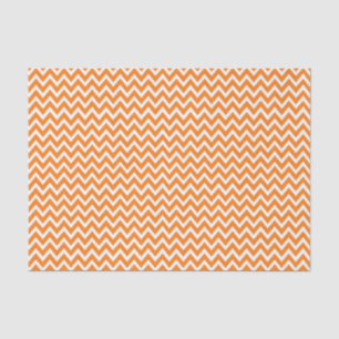Papier Mousseline Chevron Orange