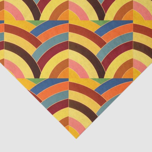 Papier Mousseline chevrons chics contemporains (Détail)