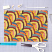 Papier Mousseline chevrons chics contemporains (Artisanat)