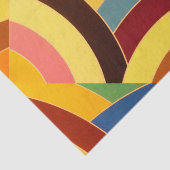 Papier Mousseline chevrons chics contemporains (Détail)