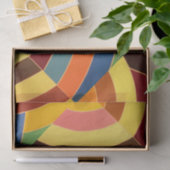 Papier Mousseline chevrons chics contemporains (Cadeau)