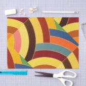 Papier Mousseline chevrons chics contemporains (Artisanat)