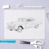 Papier Mousseline Chevy Bel Air 1955 (Artisanat)