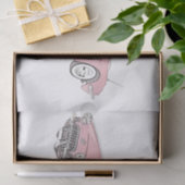 Papier Mousseline Chevy Corvette 1958 (Cadeau)