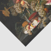 Papier Mousseline Chic Baroque Fruit Still Life Art Peinture à l'hui (Détail)