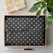 Papier Mousseline Chic Black & White Small Polka Dots (Cadeau)
