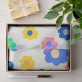 Papier Mousseline Chic Boho Fleur Coloré (Cadeau)
