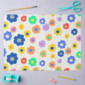 Papier Mousseline Chic Boho Fleur Coloré (Artisanat)