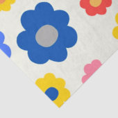 Papier Mousseline Chic Boho Fleur Coloré (Détail)