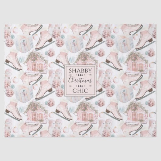 Papier Mousseline Chic chic chic chic Motif de Noël (Recto)