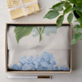 Papier Mousseline Chic Chic Pastel Sky Fleurs Bleues (Cadeau)