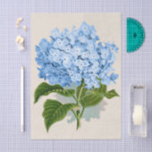 Papier Mousseline Chic Chic Pastel Sky Fleurs Bleues (Artisanat)