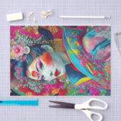 Papier Mousseline Chic coloré Geisha Découpage papier tissu (Artisanat)