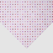 Papier Mousseline Chic corail violet pois motif (Détail)