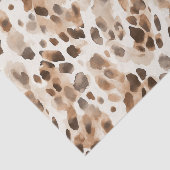 Papier Mousseline Chic Cream Brown Leopard Poster de animal Annivers (Détail)