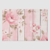 Papier Mousseline Chic Découpage en bois rose (Recto)