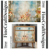 Papier Mousseline Chic Démodé Fleurs Douces A1L Découpage