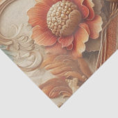 Papier Mousseline Chic, Elegant Crèmes & cuir texture fleur look (Détail)