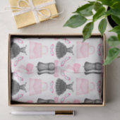 Papier Mousseline Chic élégant Fille talons hauts Motif de mode (Cadeau)